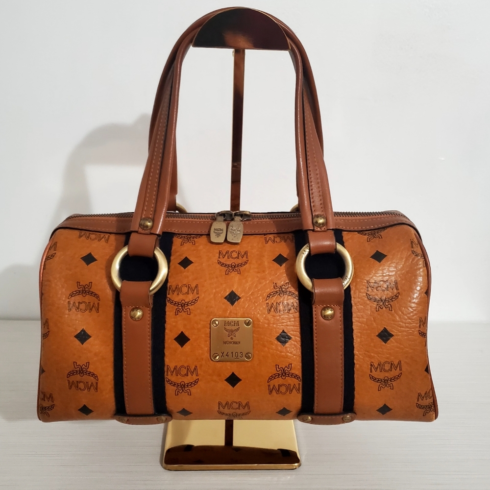 Vintage MCM Small Handbag in Cognac